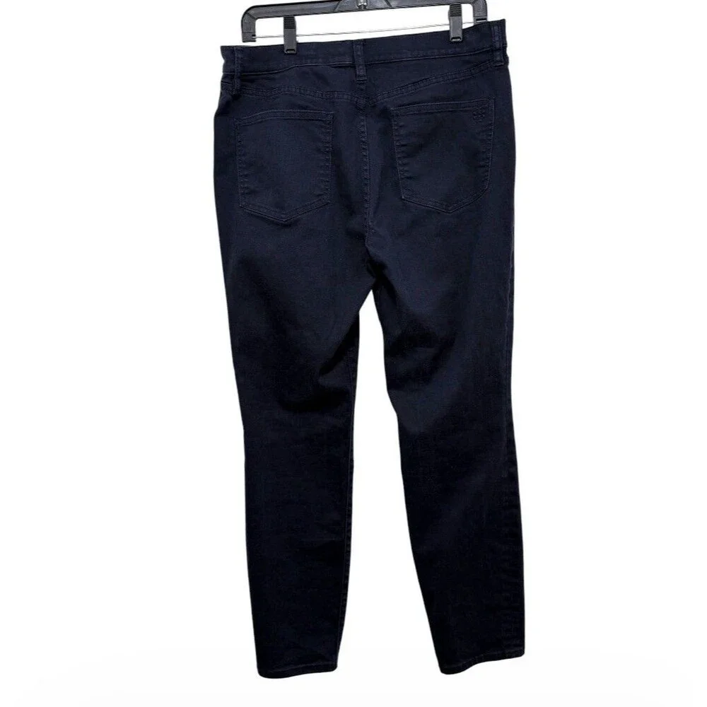 Tory Burch Navy Blue Stretch Pants Womens Size 31 Slim 5-Pocket Style 90001209